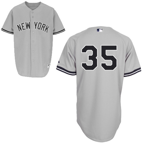 Michael Pineda #35 MLB Jersey-New York Yankees Men's Authentic Road Gray Baseball Jersey - Click Image to Close